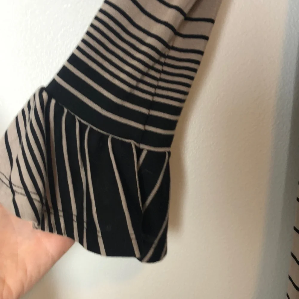 Area code 407 l NWOT Black Stripe Dress